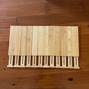 Adjustable Bamboo Drawer Organizers 13” to 17”